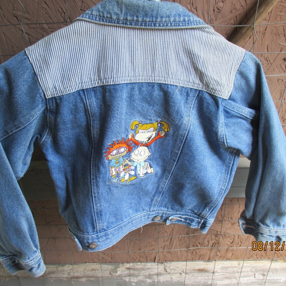 Vintage 1996 Viacom Jean jacket Rugrats 6